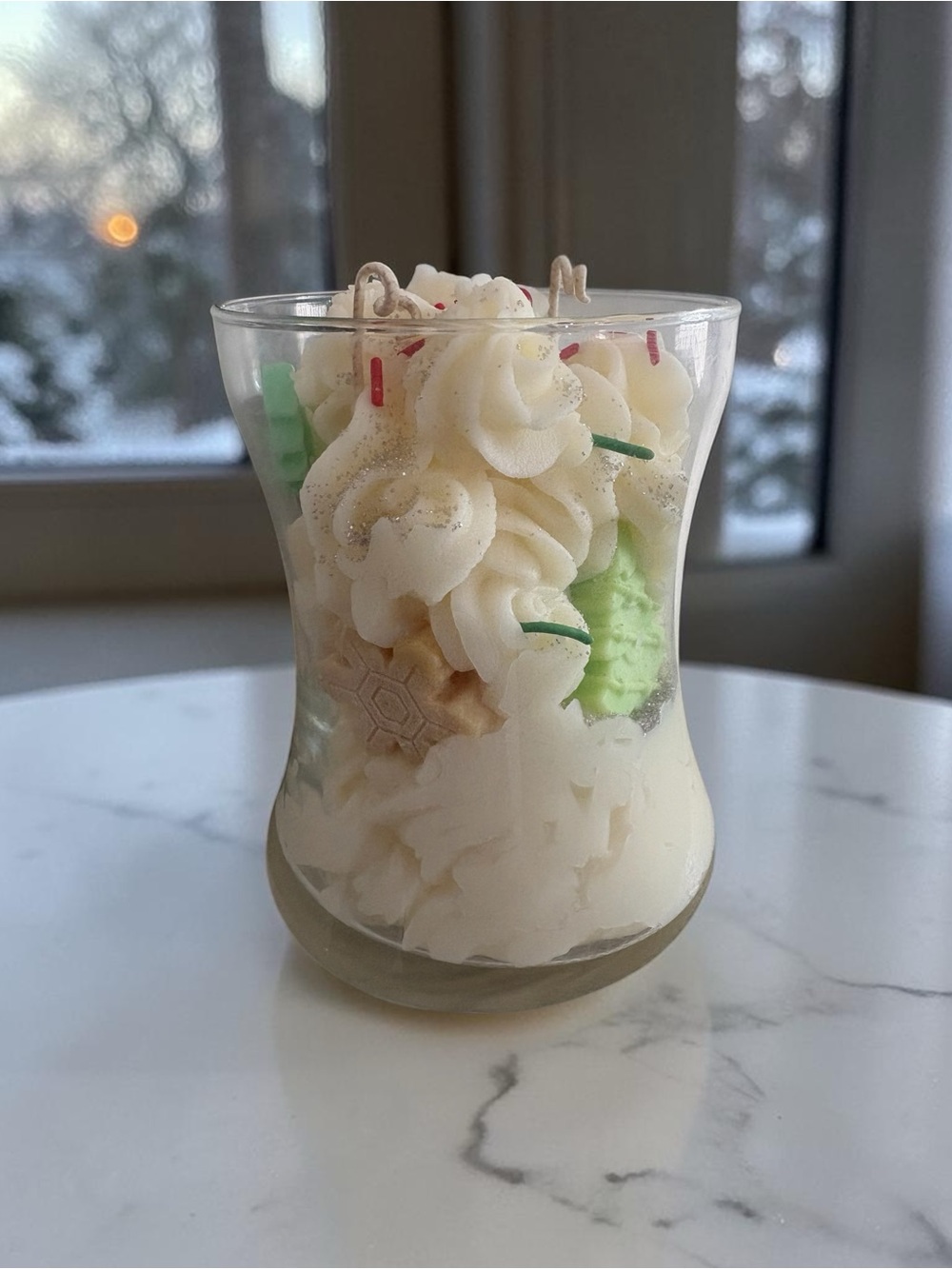 Woodland snow 28 oz coconut soy wax handmade candle
